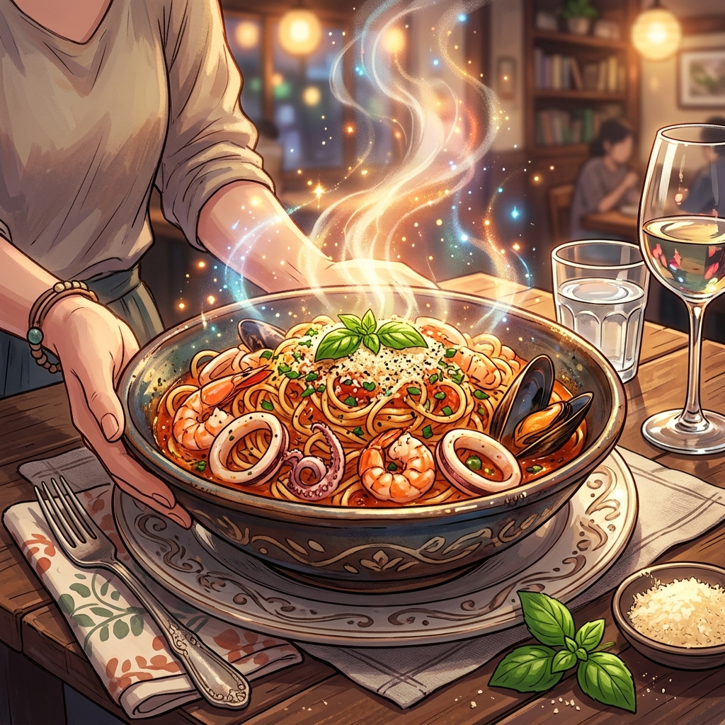 해물 토마토 파스타
